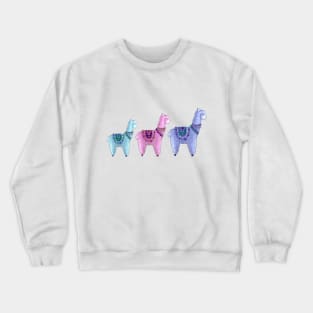 3 little llamas Crewneck Sweatshirt